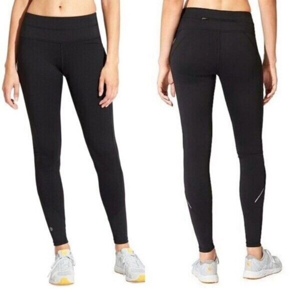 Athleta Powder Peak Tight Leggings‎ | Workout Gym Athletic | Size Small Black - Picture 1 of 6